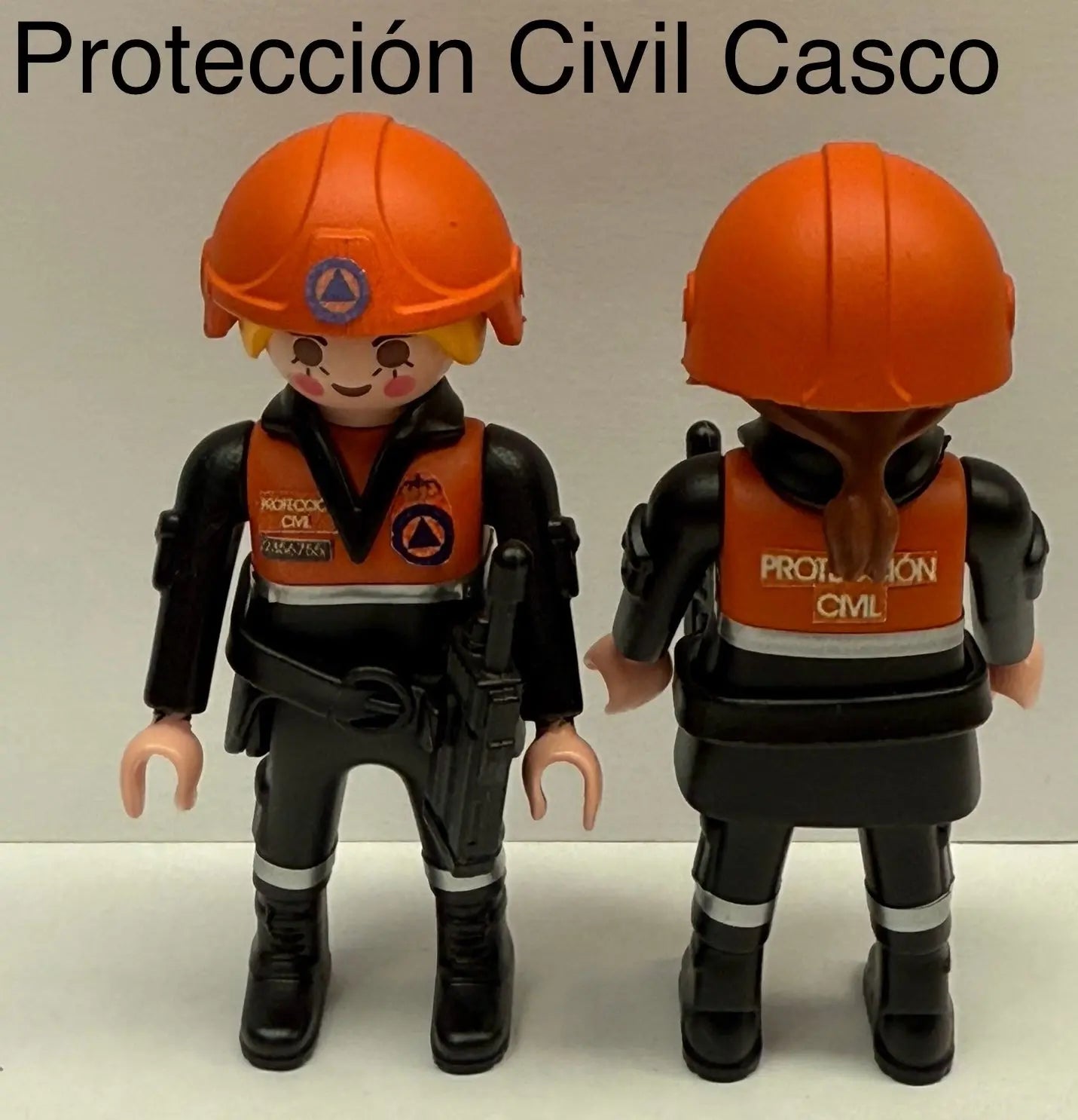 Playmobil Custom Protección Civil con Casco personalizado
