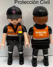 Playmobil Custom Protección Civil uniforme manga corta personalizado