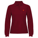 Comprar Polo Bandera España granate manga larga mujer La Flamenca de Borgoña, Bandera de España, Cruz de Borgoña, Patricia Muñoz, VOX, Santiago Abascal