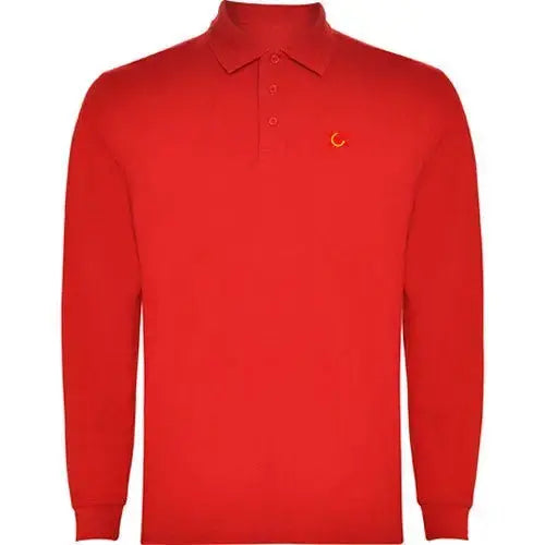 Comprar Polo Bandera España rojo manga larga hombre Bandera España La Flamenca de Borgoña Patricia Muñoz VOX