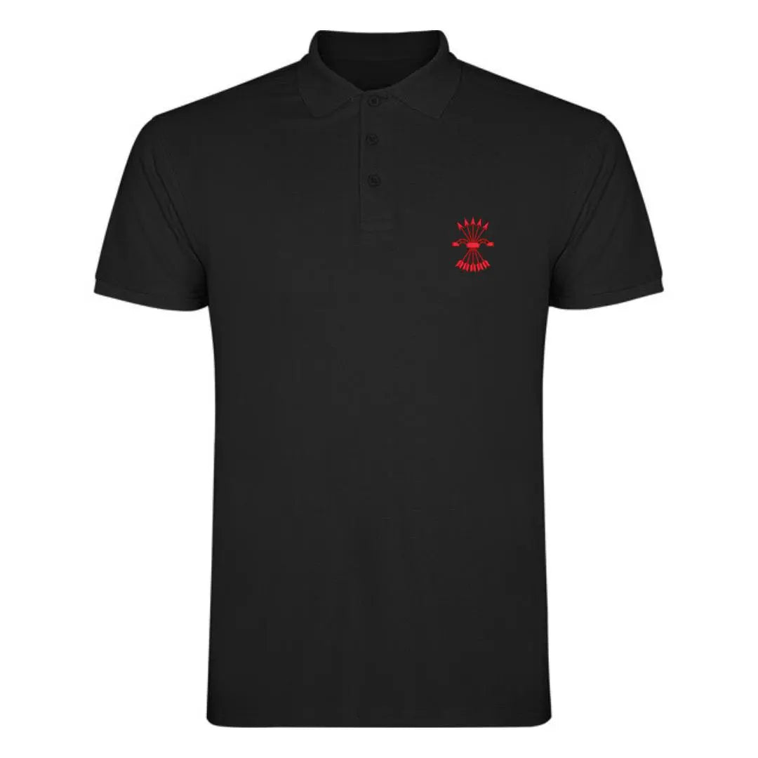 Comprar Polo Falange negro hombre Bandera España La Flamenca de Borgoña Patricia Muñoz VOX