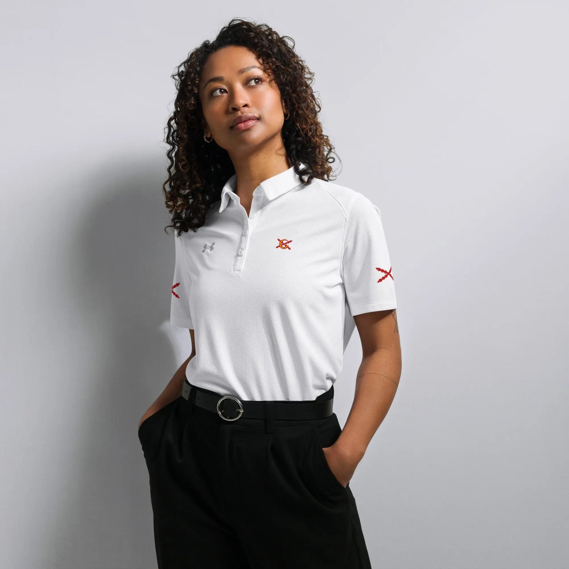 Comprar Polo Under Armour® para mujer La Flamenca de Borgoña La Flamenca de Borgoña Bandera España