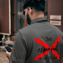 Comprar Polo adidas Space-Dyed "Ser español es un Honor" La Flamenca de Borgoña Bandera España