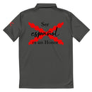 Comprar Polo adidas Space-Dyed "Ser español es un Honor" La Flamenca de Borgoña Bandera España
