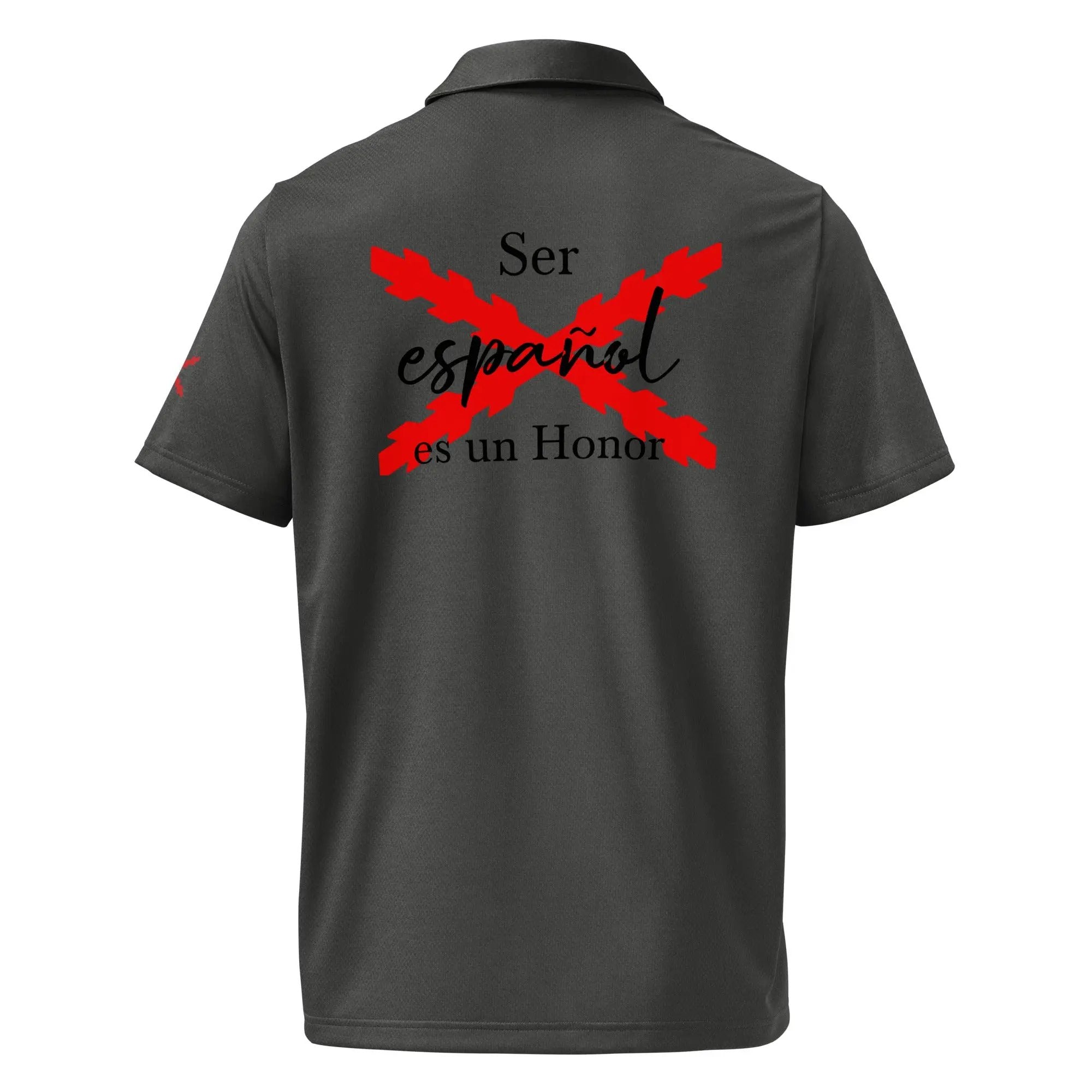Comprar Polo adidas Space-Dyed "Ser español es un Honor" La Flamenca de Borgoña Bandera España