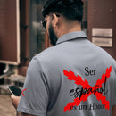 Comprar Polo adidas Space-Dyed "Ser español es un Honor" La Flamenca de Borgoña Bandera España