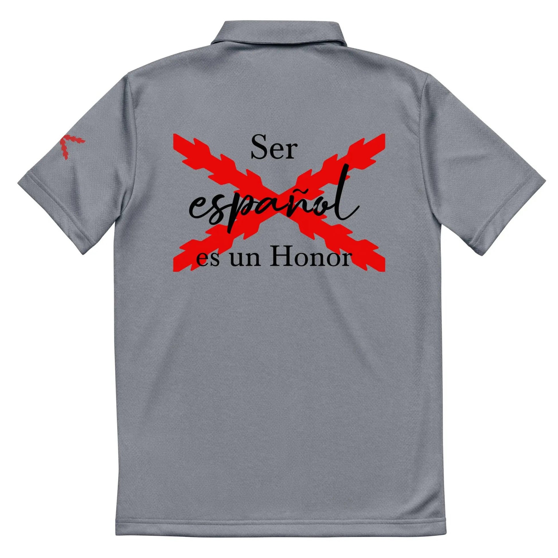 Comprar Polo adidas Space-Dyed "Ser español es un Honor" La Flamenca de Borgoña Bandera España