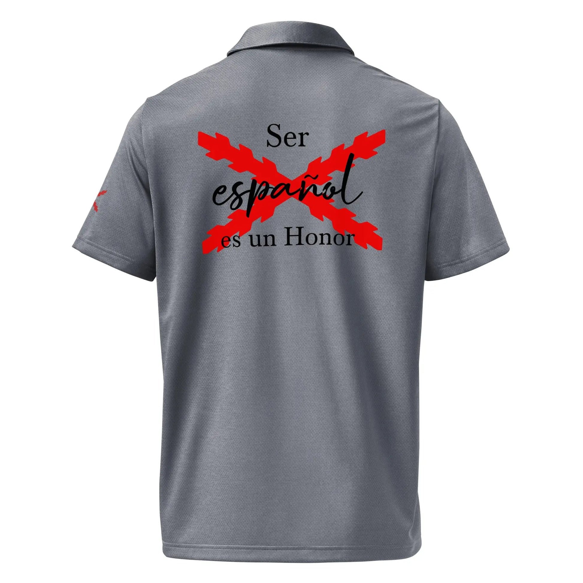 Comprar Polo adidas Space-Dyed "Ser español es un Honor" La Flamenca de Borgoña Bandera España