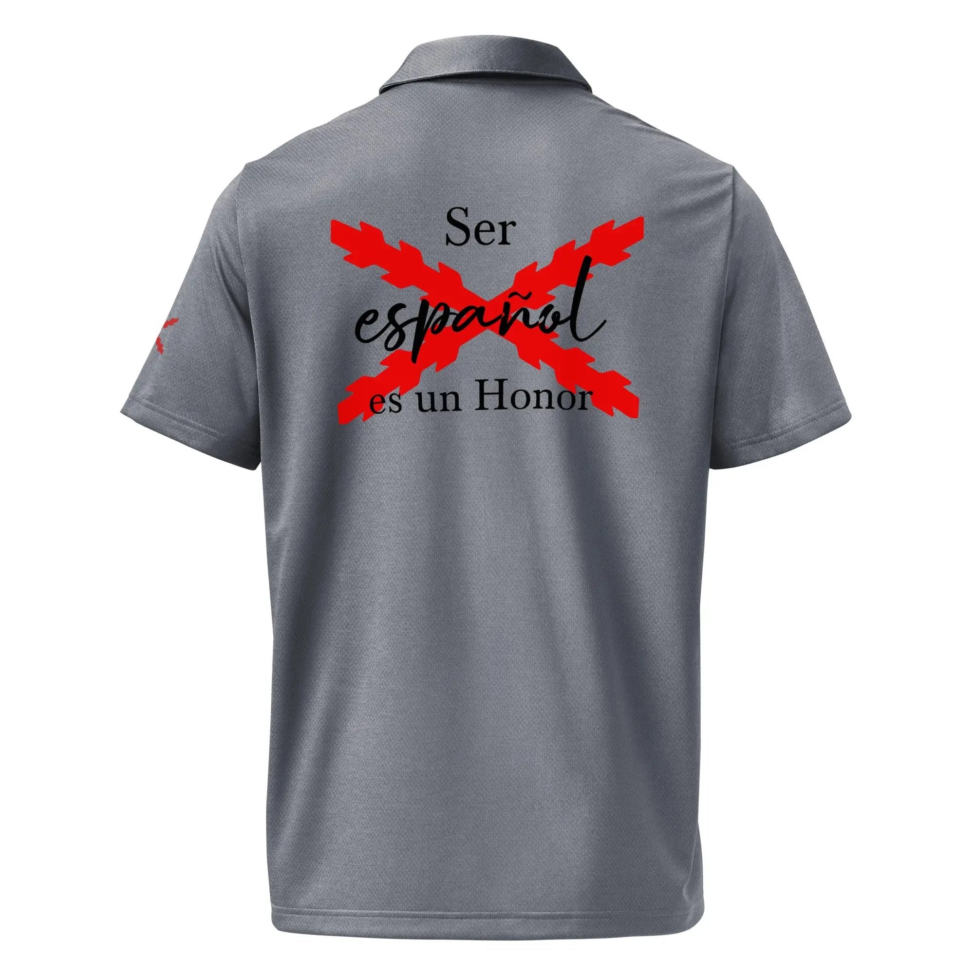 Comprar Polo adidas Space-Dyed "Ser español es un Honor" La Flamenca de Borgoña Bandera España