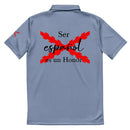 Comprar Polo adidas Space-Dyed "Ser español es un Honor" La Flamenca de Borgoña Bandera España