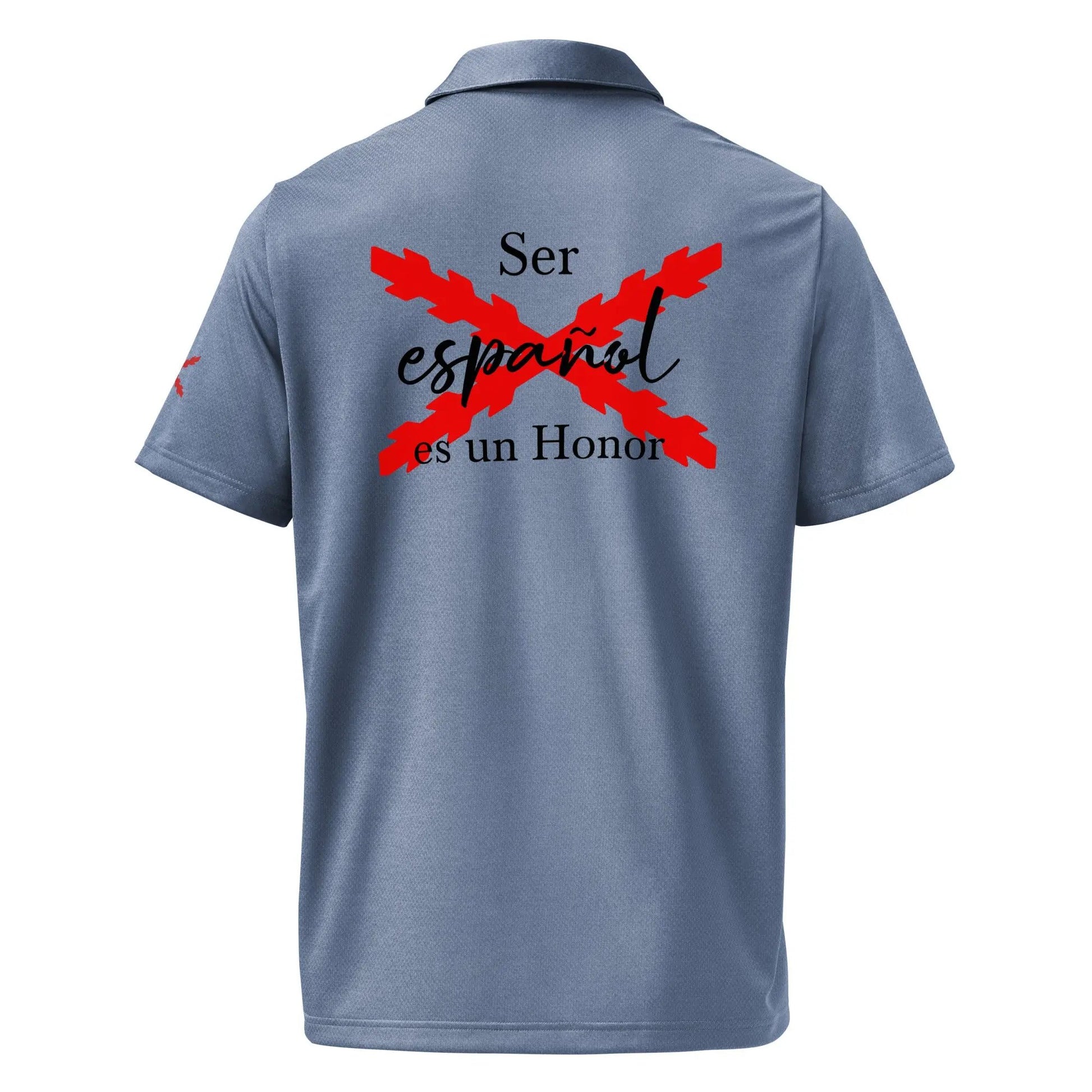 Comprar Polo adidas Space-Dyed "Ser español es un Honor" La Flamenca de Borgoña Bandera España