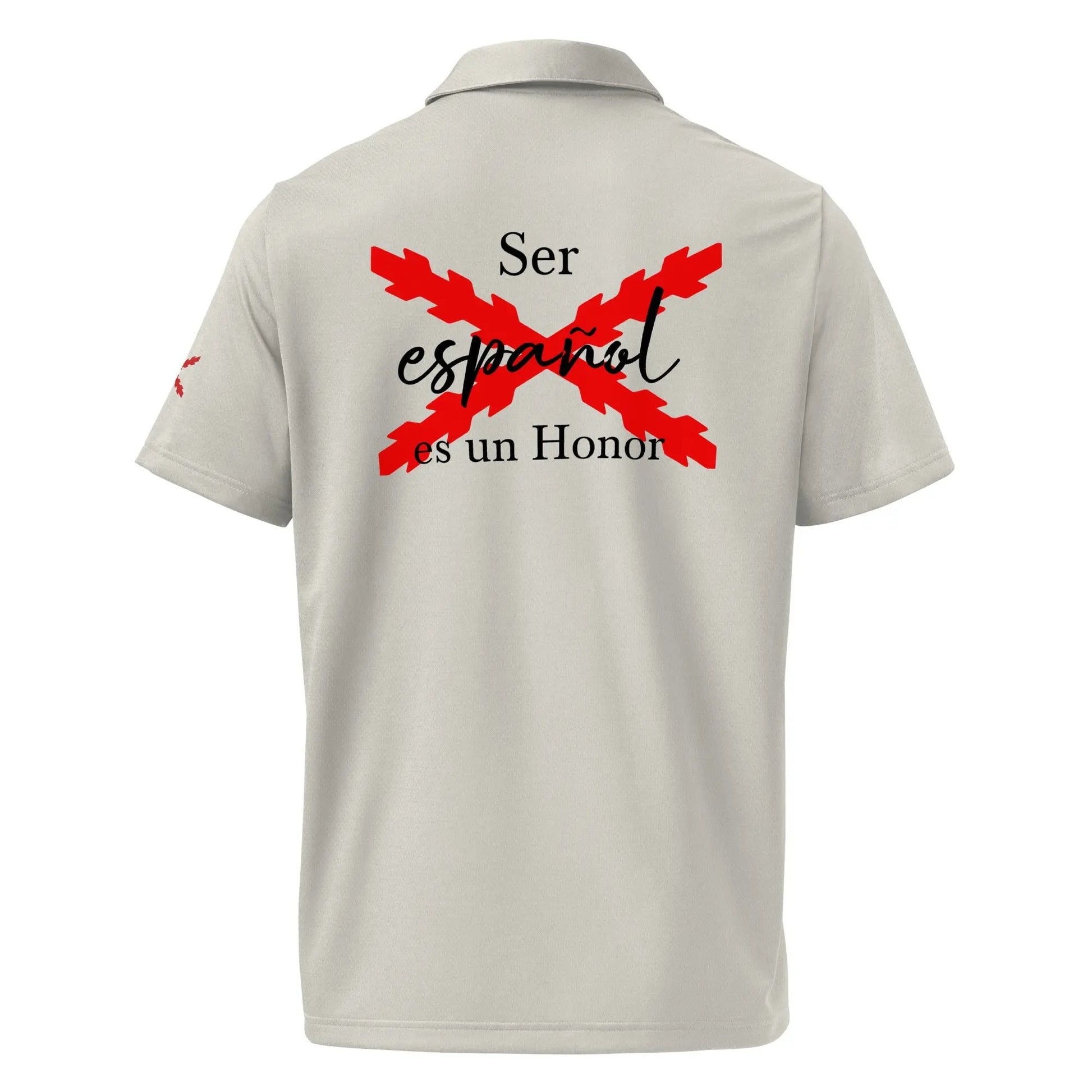 Comprar Polo adidas Space-Dyed "Ser español es un Honor" La Flamenca de Borgoña Bandera España