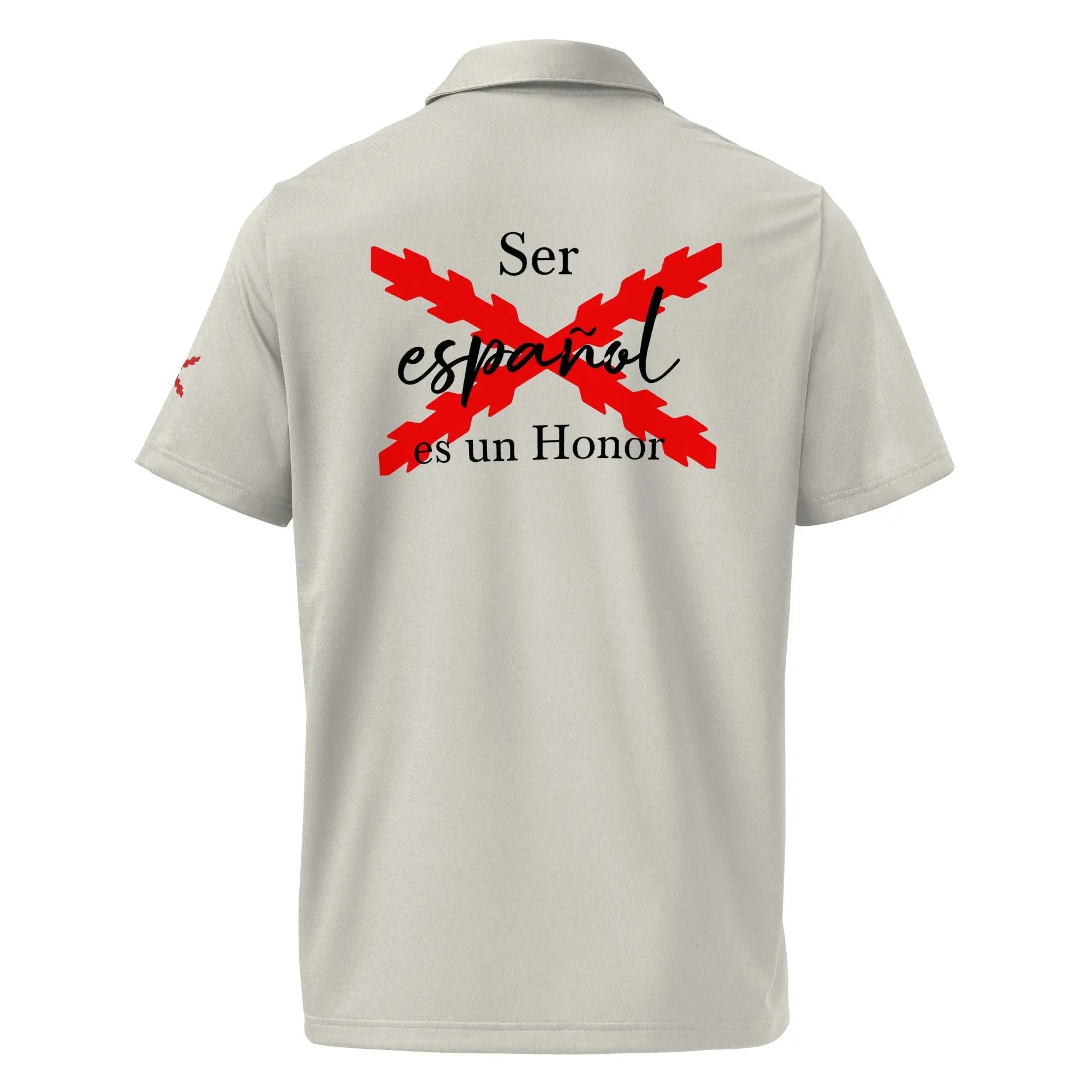 Comprar Polo adidas Space-Dyed "Ser español es un Honor" La Flamenca de Borgoña Bandera España