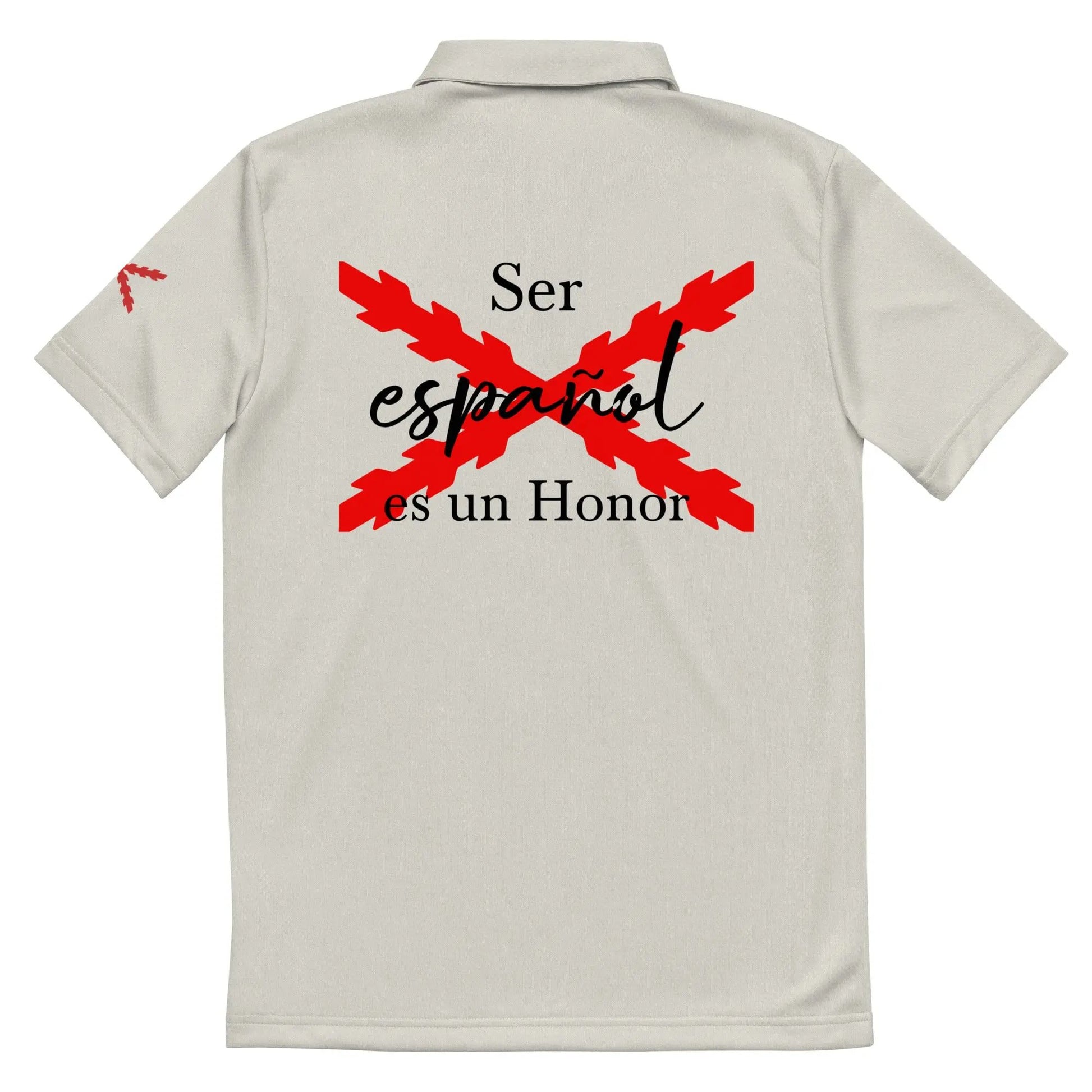Comprar Polo adidas Space-Dyed "Ser español es un Honor" La Flamenca de Borgoña Bandera España