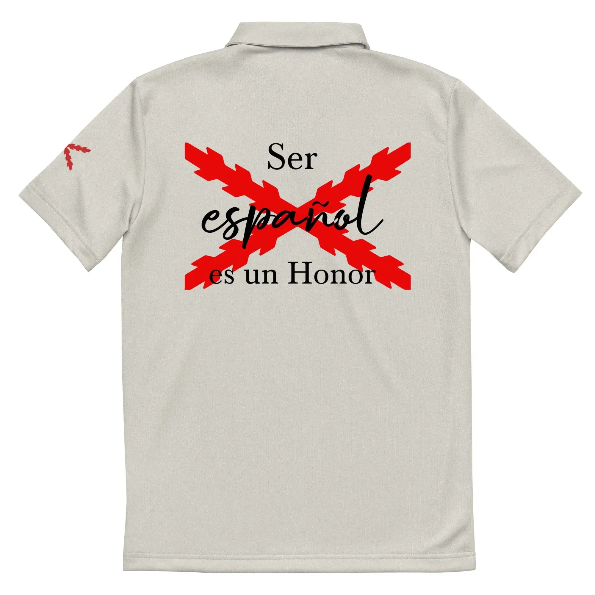 Comprar Polo adidas Space-Dyed "Ser español es un Honor" La Flamenca de Borgoña Bandera España