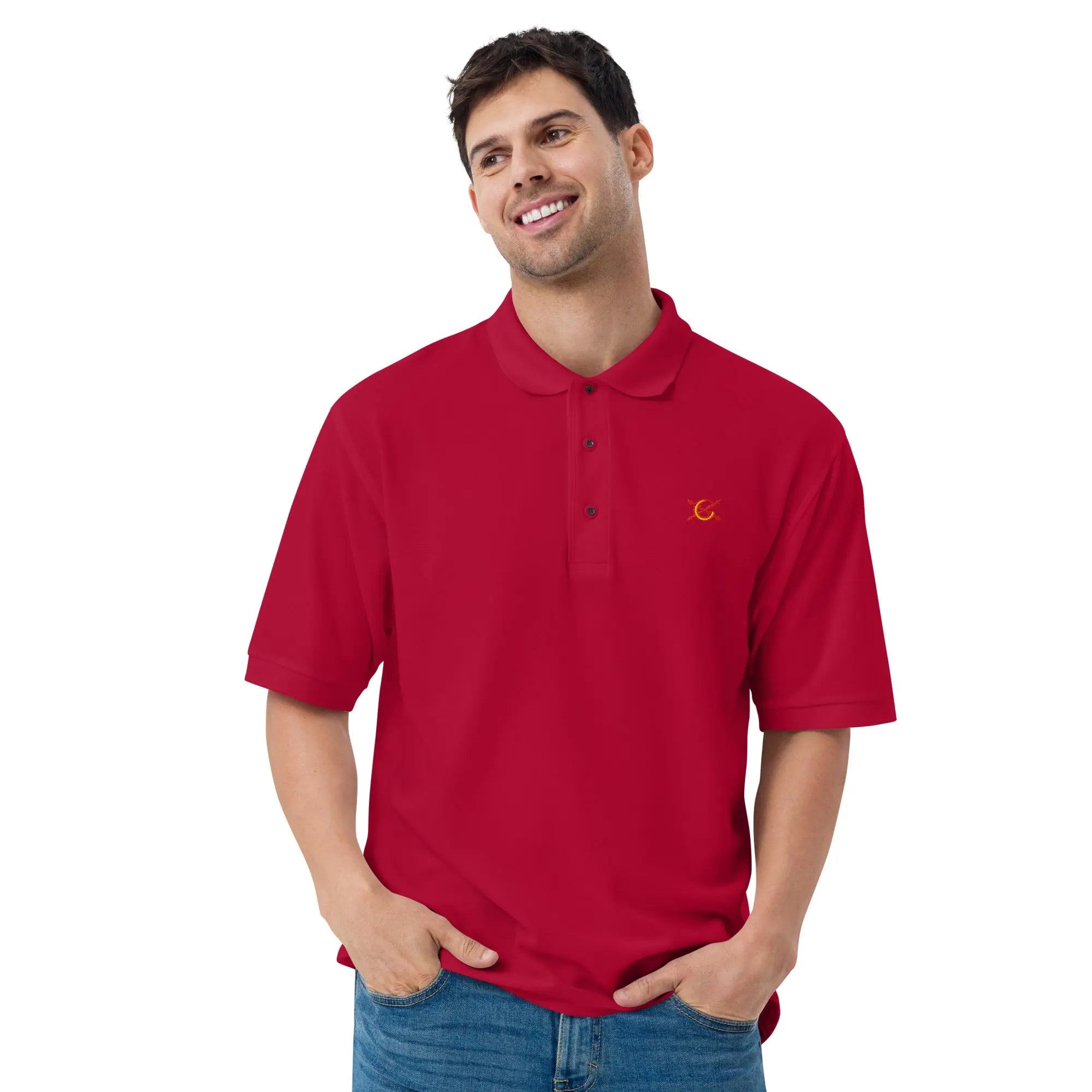 Comprar Polo para hombre premium - 5XL Oferta La Flamenca de Borgoña Bandera España