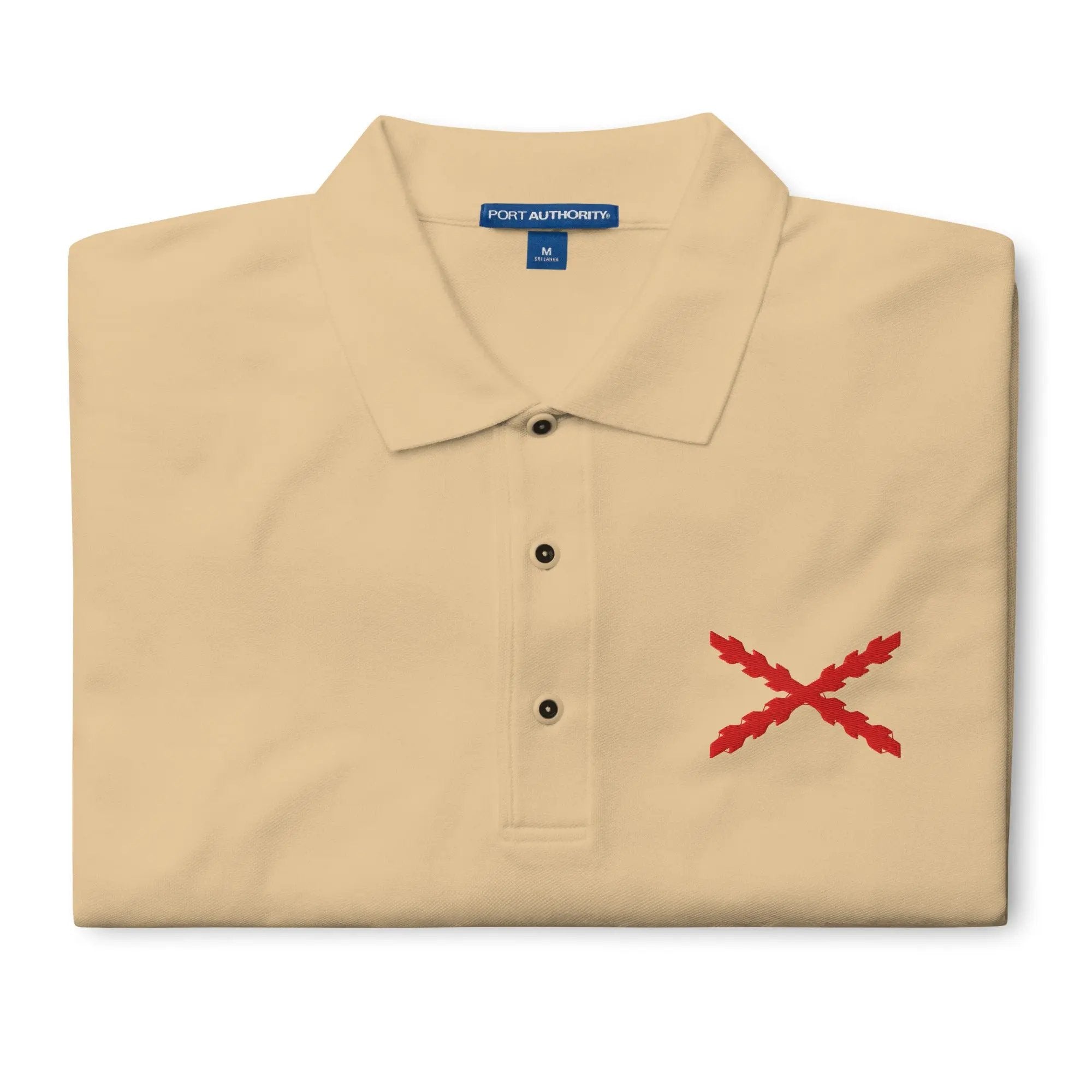Comprar Polo para hombre premium Cruz de Borgoña La Flamenca de Borgoña Bandera España