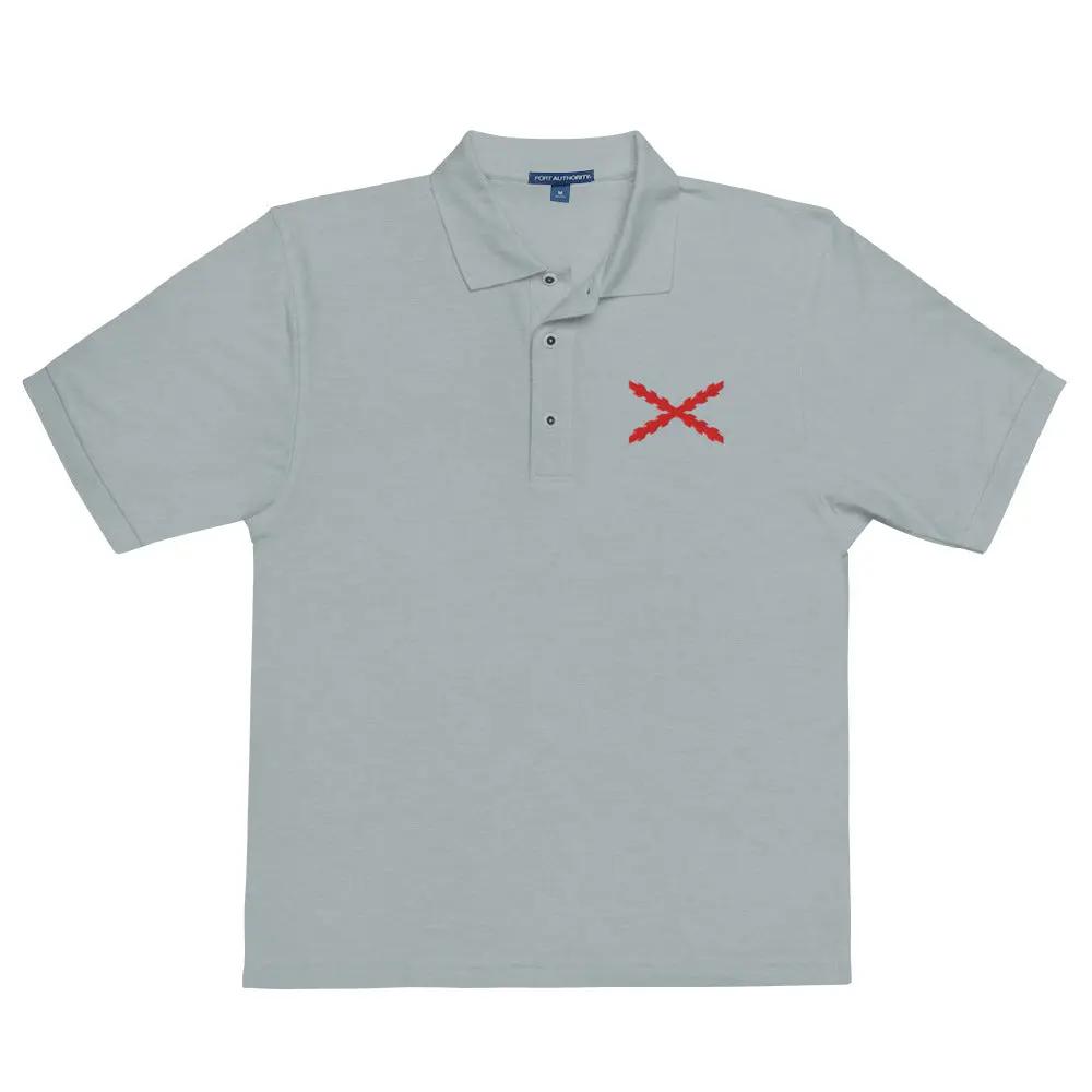 Comprar Polo para hombre premium Cruz de Borgoña La Flamenca de Borgoña Bandera España