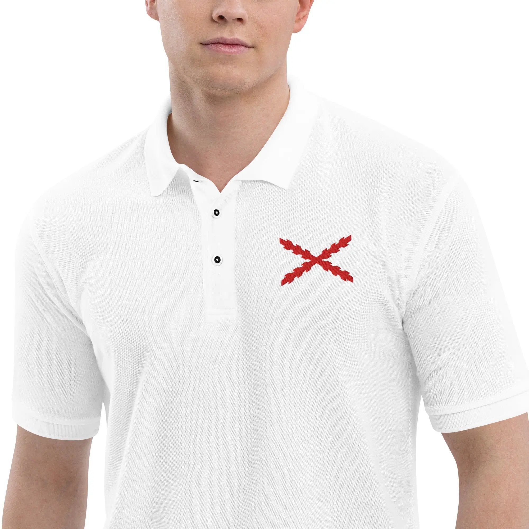 Comprar Polo para hombre premium Cruz de Borgoña La Flamenca de Borgoña Bandera España