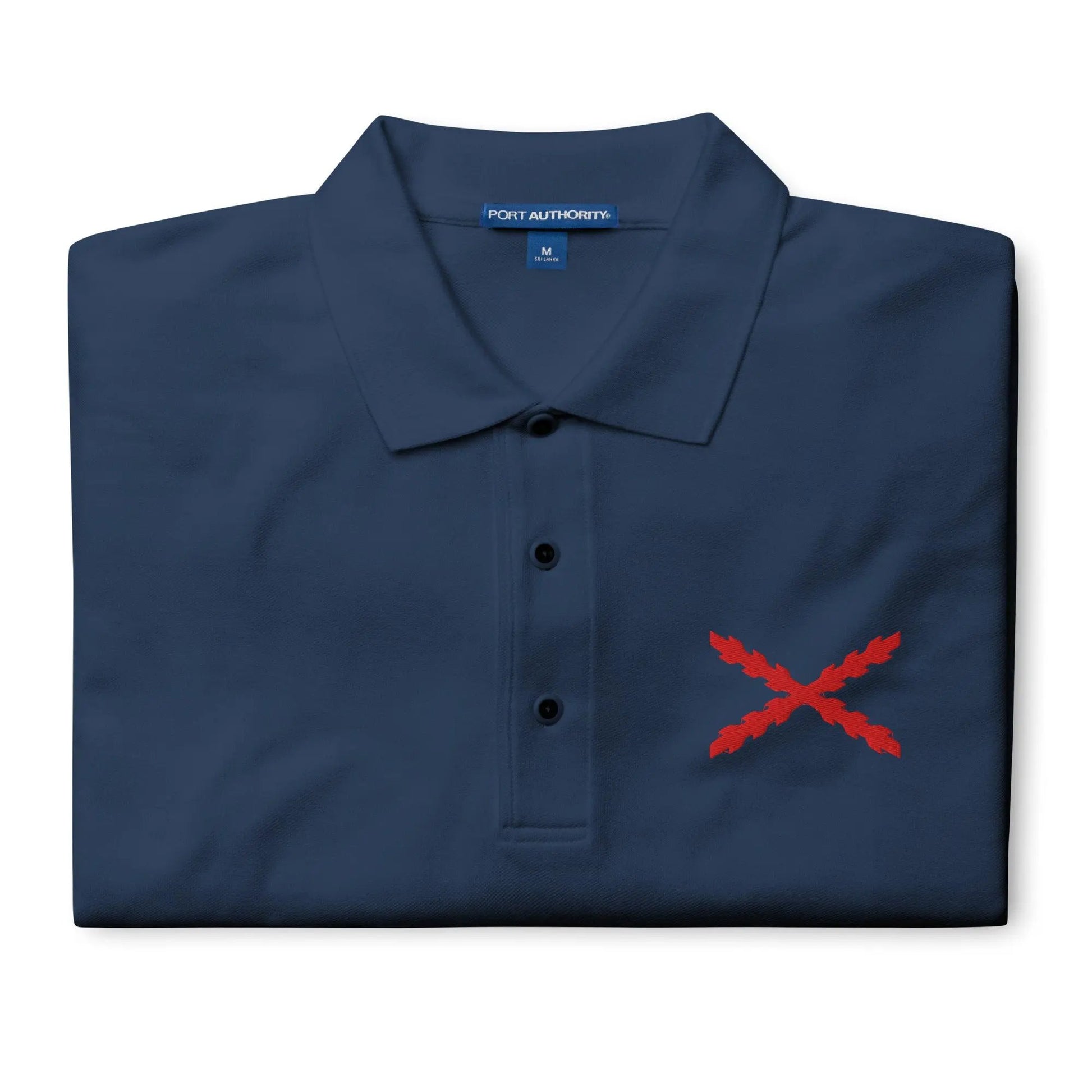 Comprar Polo para hombre premium Cruz de Borgoña La Flamenca de Borgoña Bandera España