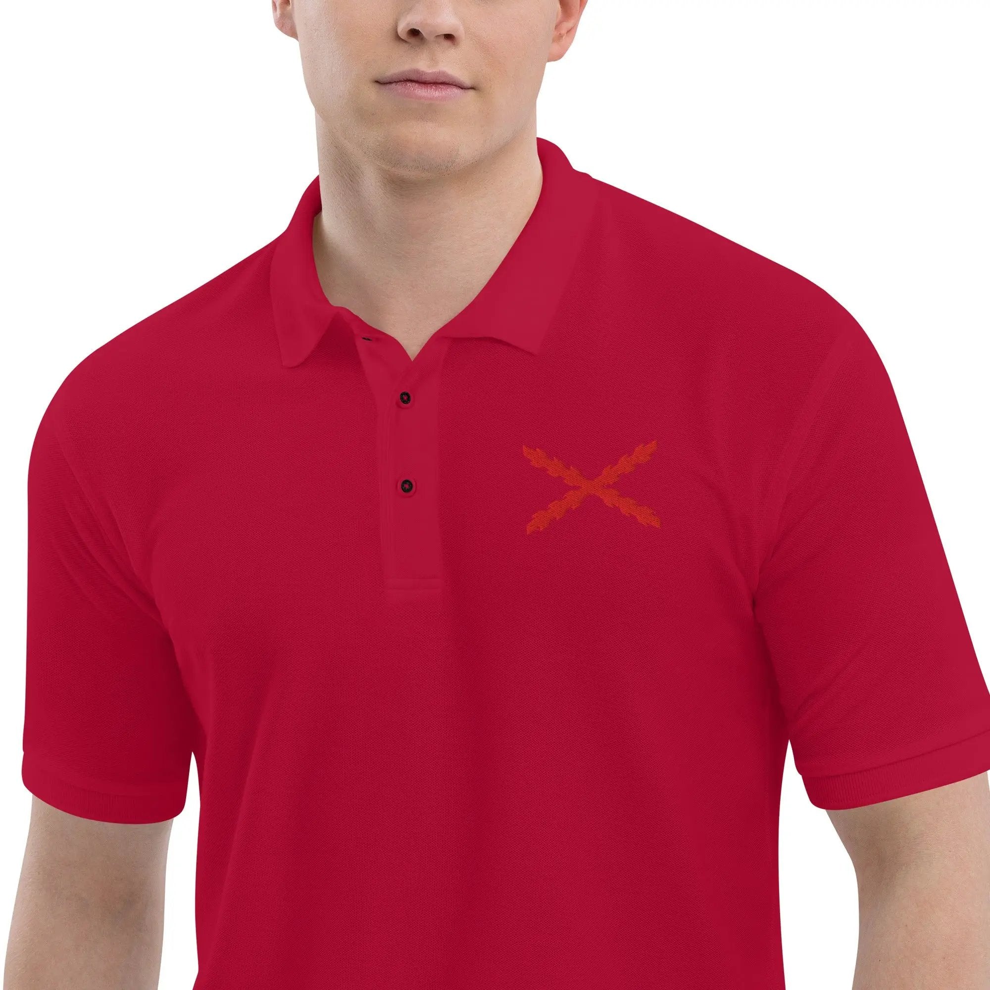 Comprar Polo para hombre premium Cruz de Borgoña La Flamenca de Borgoña Bandera España