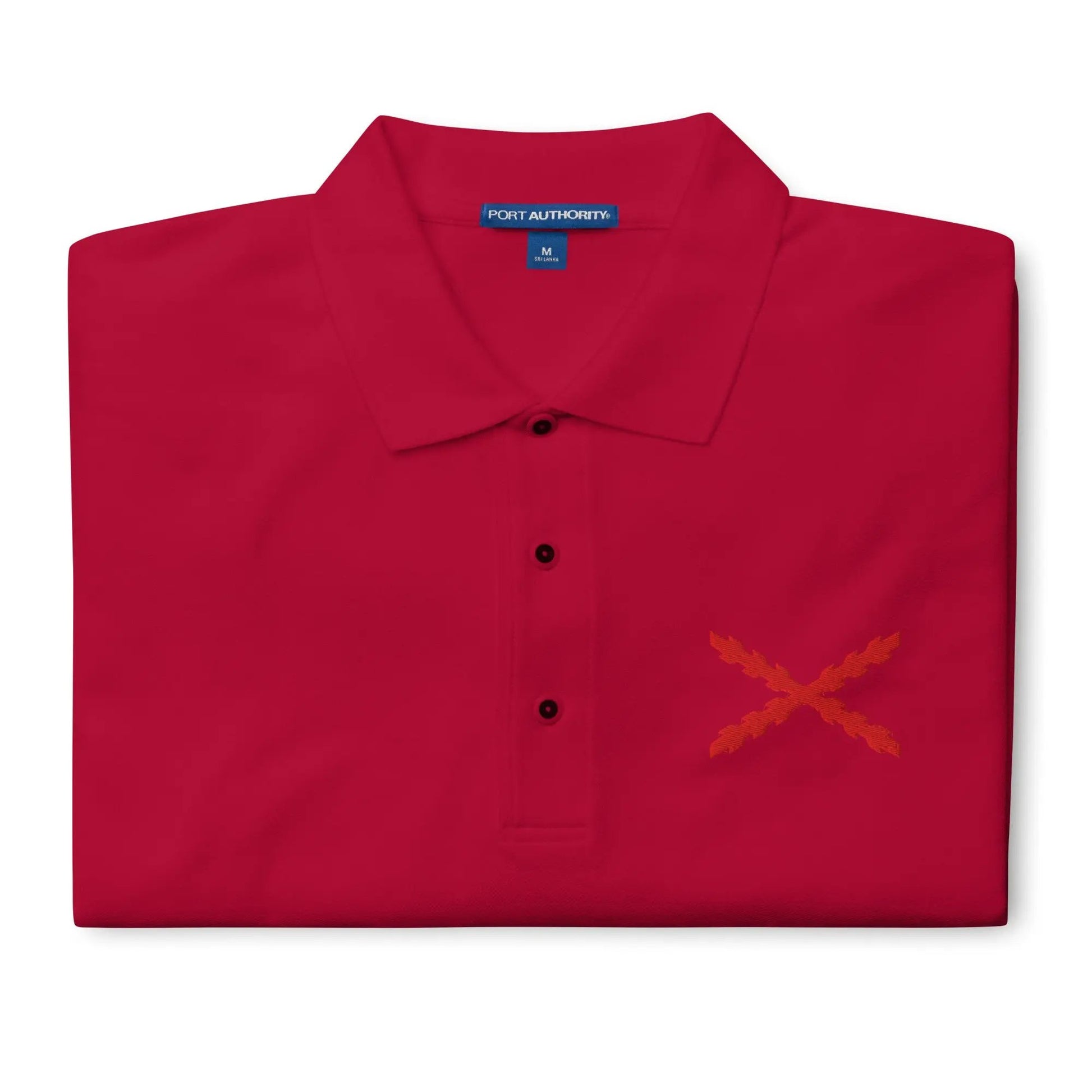Comprar Polo para hombre premium Cruz de Borgoña La Flamenca de Borgoña Bandera España