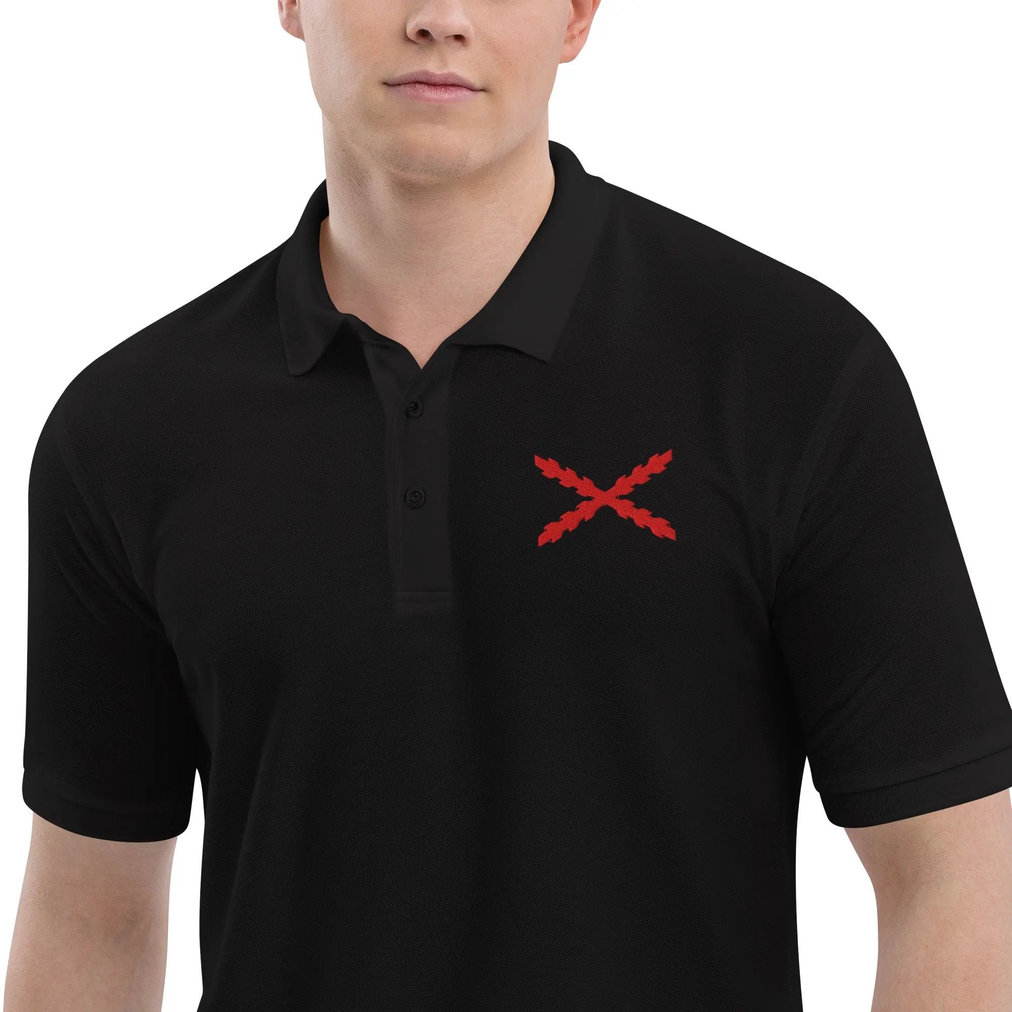 Comprar Polo para hombre premium Cruz de Borgoña La Flamenca de Borgoña Bandera España