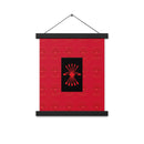 Comprar Póster con colgador Falange Española La Flamenca de Borgoña, Bandera de España, Cruz de Borgoña, Patricia Muñoz, VOX, Santiago Abascal