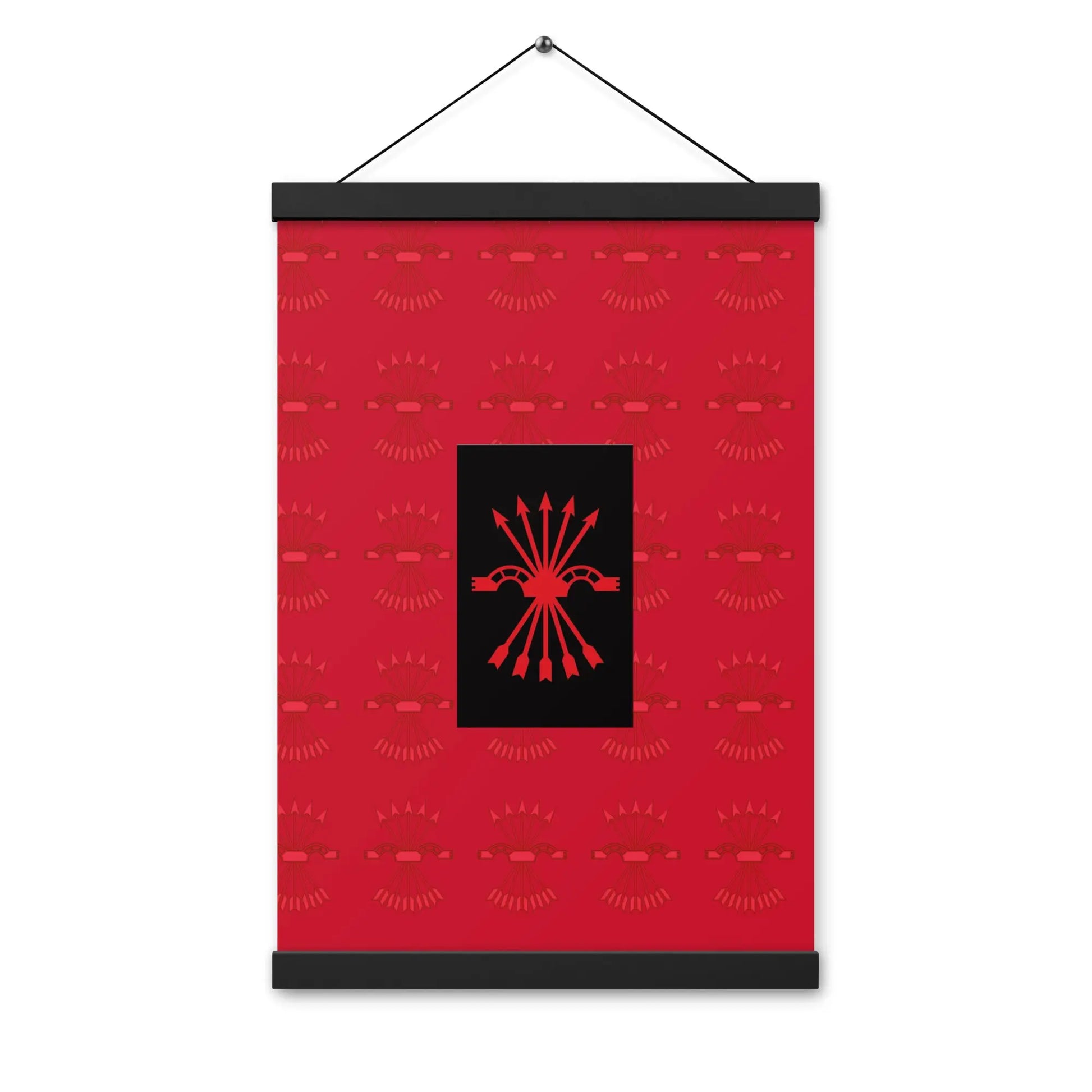 Comprar Póster con colgador Falange Española Bandera España La Flamenca de Borgoña Patricia Muñoz VOX