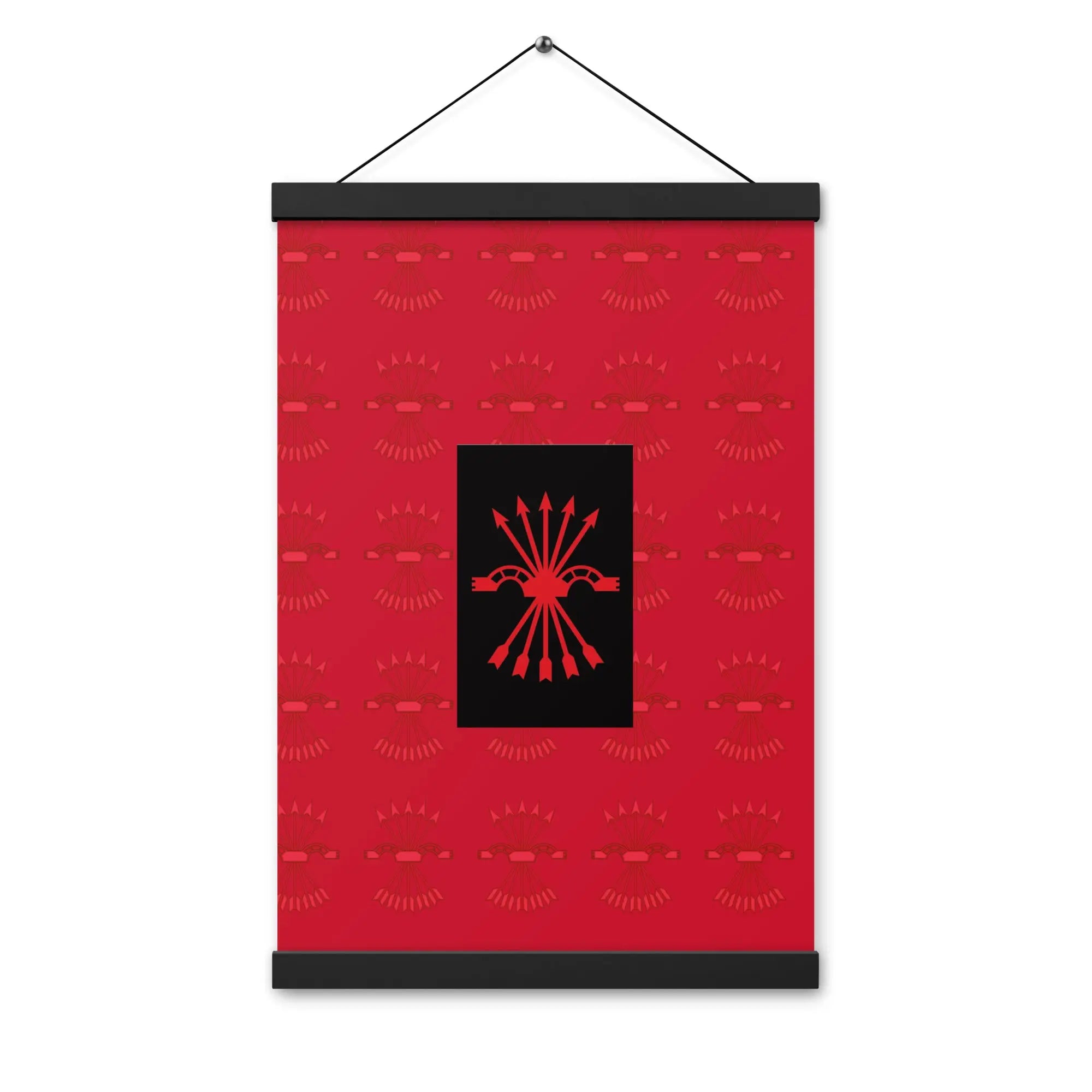 Comprar Póster con colgador Falange Española Bandera España La Flamenca de Borgoña Patricia Muñoz VOX