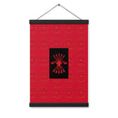 Comprar Póster con colgador Falange Española La Flamenca de Borgoña, Bandera de España, Cruz de Borgoña, Patricia Muñoz, VOX, Santiago Abascal