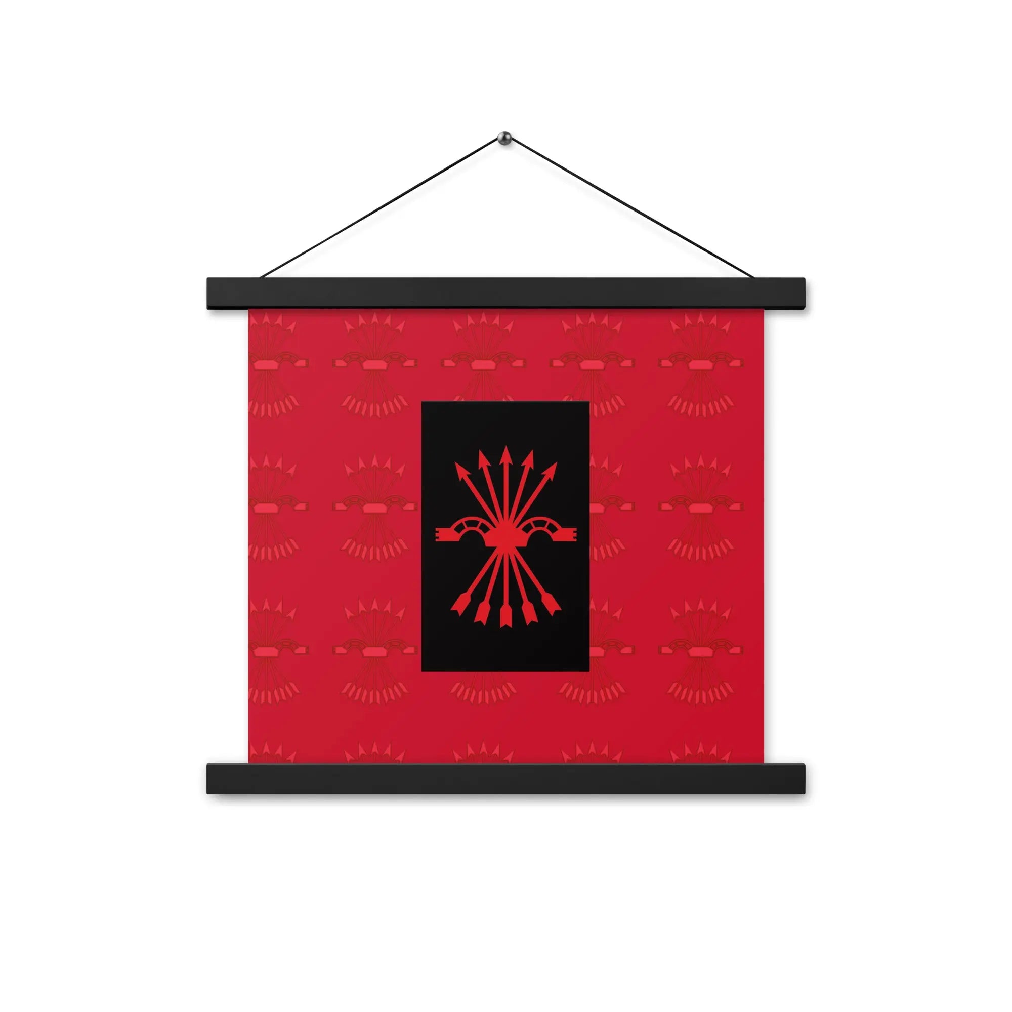 Comprar Póster con colgador Falange Española Bandera España La Flamenca de Borgoña Patricia Muñoz VOX