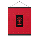 Comprar Póster con colgador Falange Española La Flamenca de Borgoña, Bandera de España, Cruz de Borgoña, Patricia Muñoz, VOX, Santiago Abascal