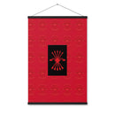 Comprar Póster con colgador Falange Española La Flamenca de Borgoña, Bandera de España, Cruz de Borgoña, Patricia Muñoz, VOX, Santiago Abascal