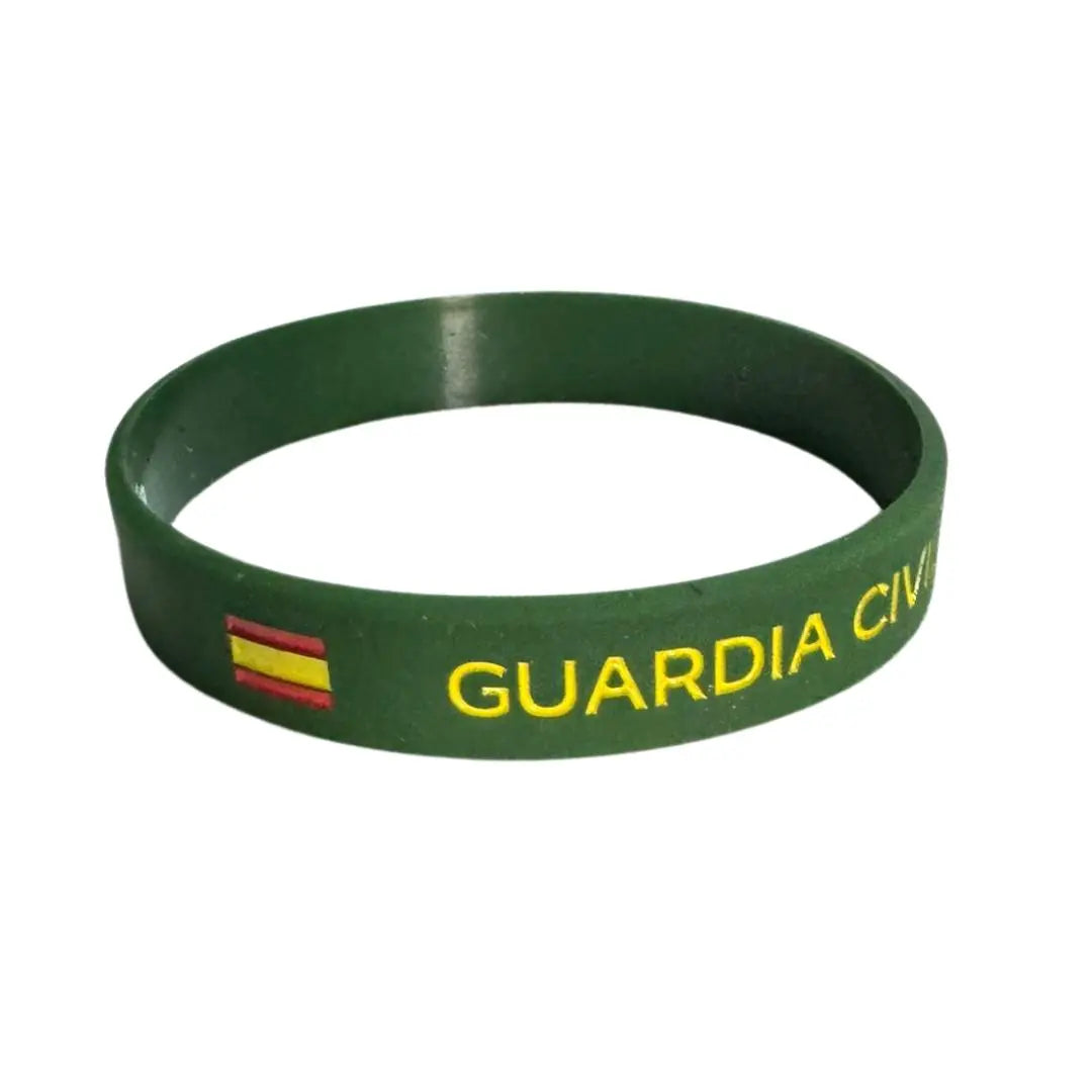 Comprar Pulsera Guardia Civil de silicona verde Bandera España La Flamenca de Borgoña Patricia Muñoz VOX