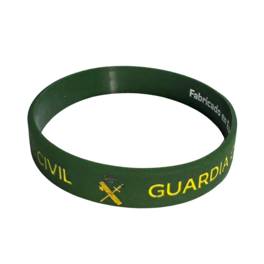 Comprar Pulsera Guardia Civil de silicona verde Bandera España La Flamenca de Borgoña Patricia Muñoz VOX
