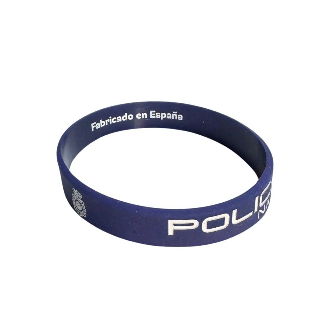 Comprar Pulsera Policía Nacional de silicona azul Bandera España La Flamenca de Borgoña Patricia Muñoz VOX