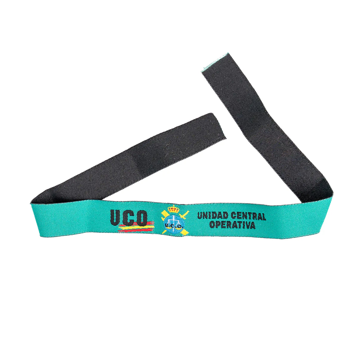 Comprar Pulsera de tela Guardia Civil UCO Unidad Central Operativa en color verde turquesa 30 x 1.5cm La Flamenca de Borgoña Bandera España