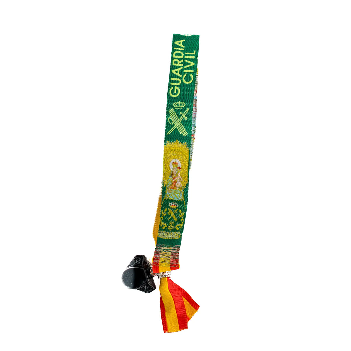 Comprar Pulsera de tela Guardia Civil con colgante de tricornio · 30 × 1,2 cm La Flamenca de Borgoña Bandera España