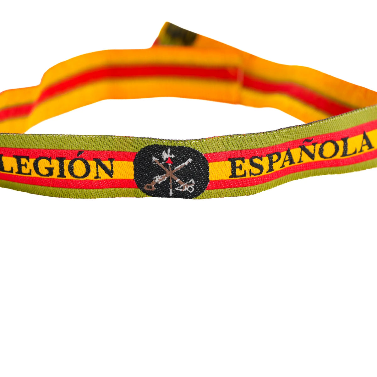 Comprar Pulsera de tela Legión Española · Bandera de España y bordes verdes La Flamenca de Borgoña Bandera España