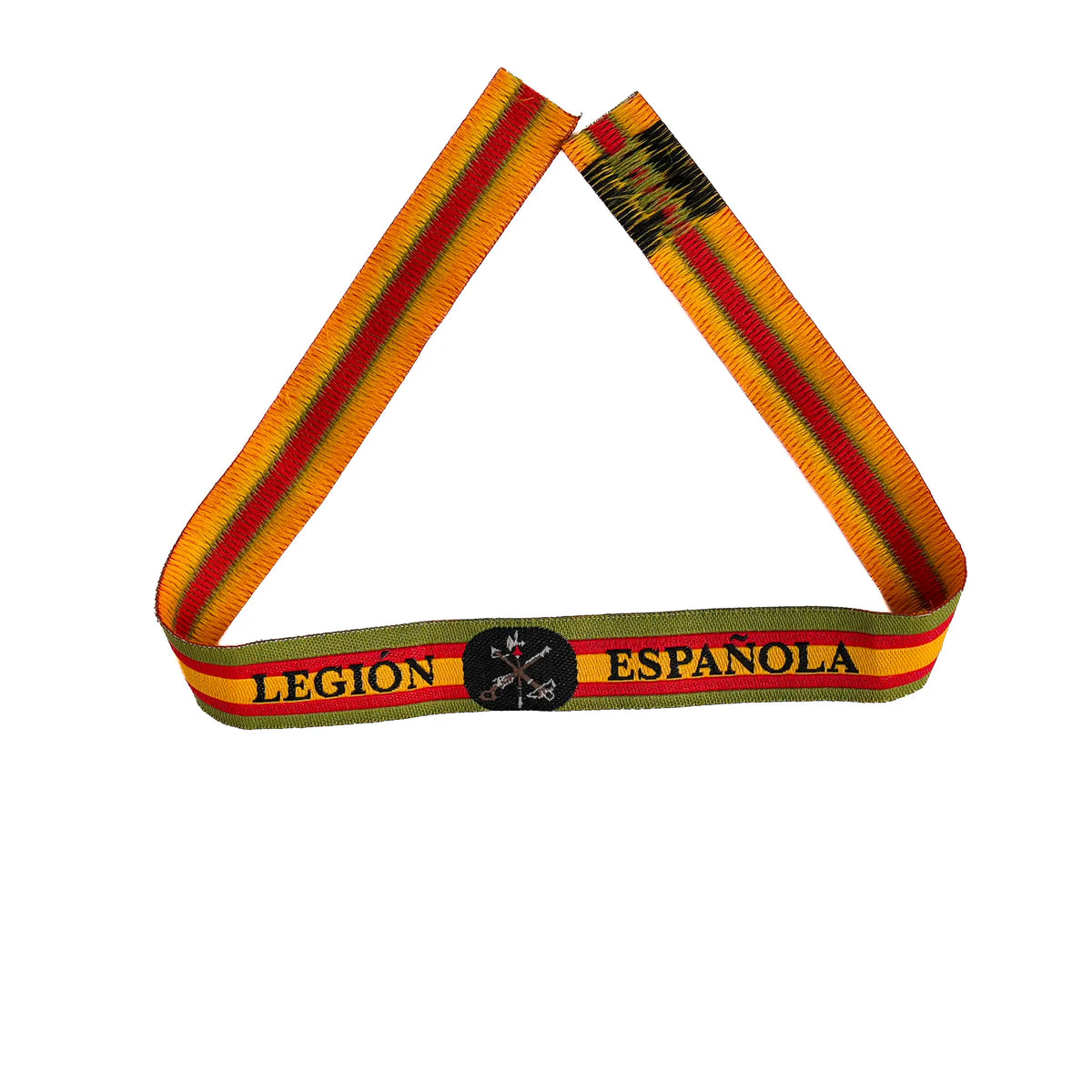 Comprar Pulsera de tela Legión Española · Bandera de España y bordes verdes La Flamenca de Borgoña Bandera España