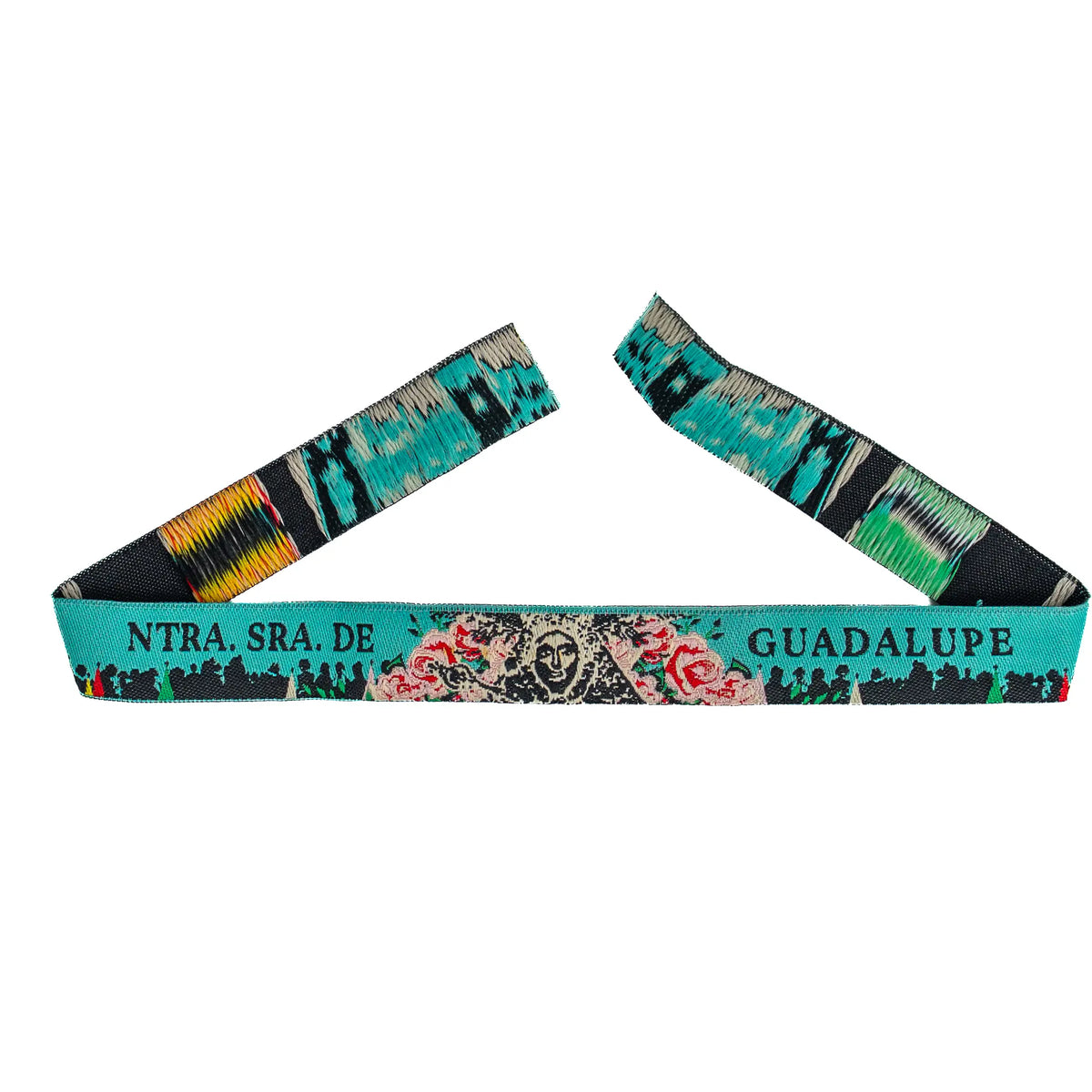 Comprar Pulsera de tela Nuestra Señora de Guadalupe de Extremadura La Flamenca de Borgoña Bandera España