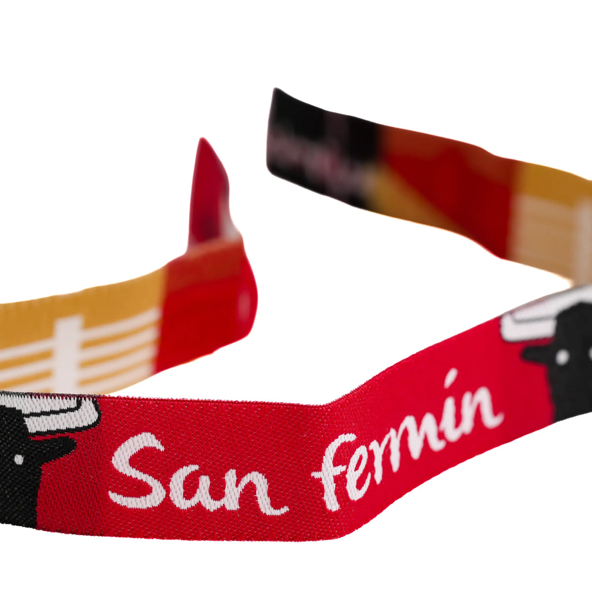 Comprar Pulsera de tela San Fermín La Flamenca de Borgoña Bandera España