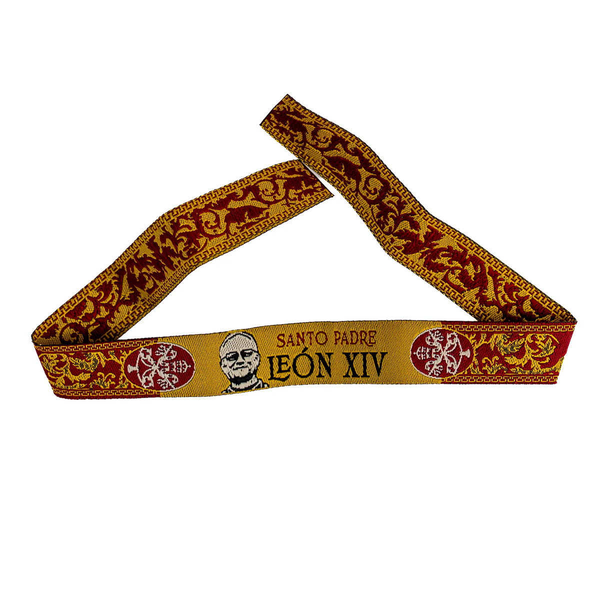Comprar Pulsera de tela Santo Padre León XIV La Flamenca de Borgoña Bandera España
