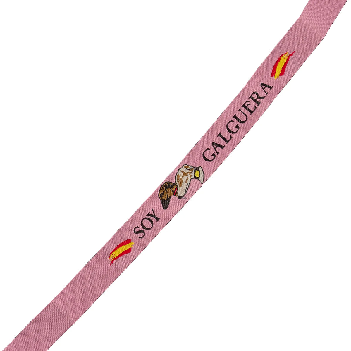 Comprar Pulsera de tela Soy Galguera La Flamenca de Borgoña Bandera España
