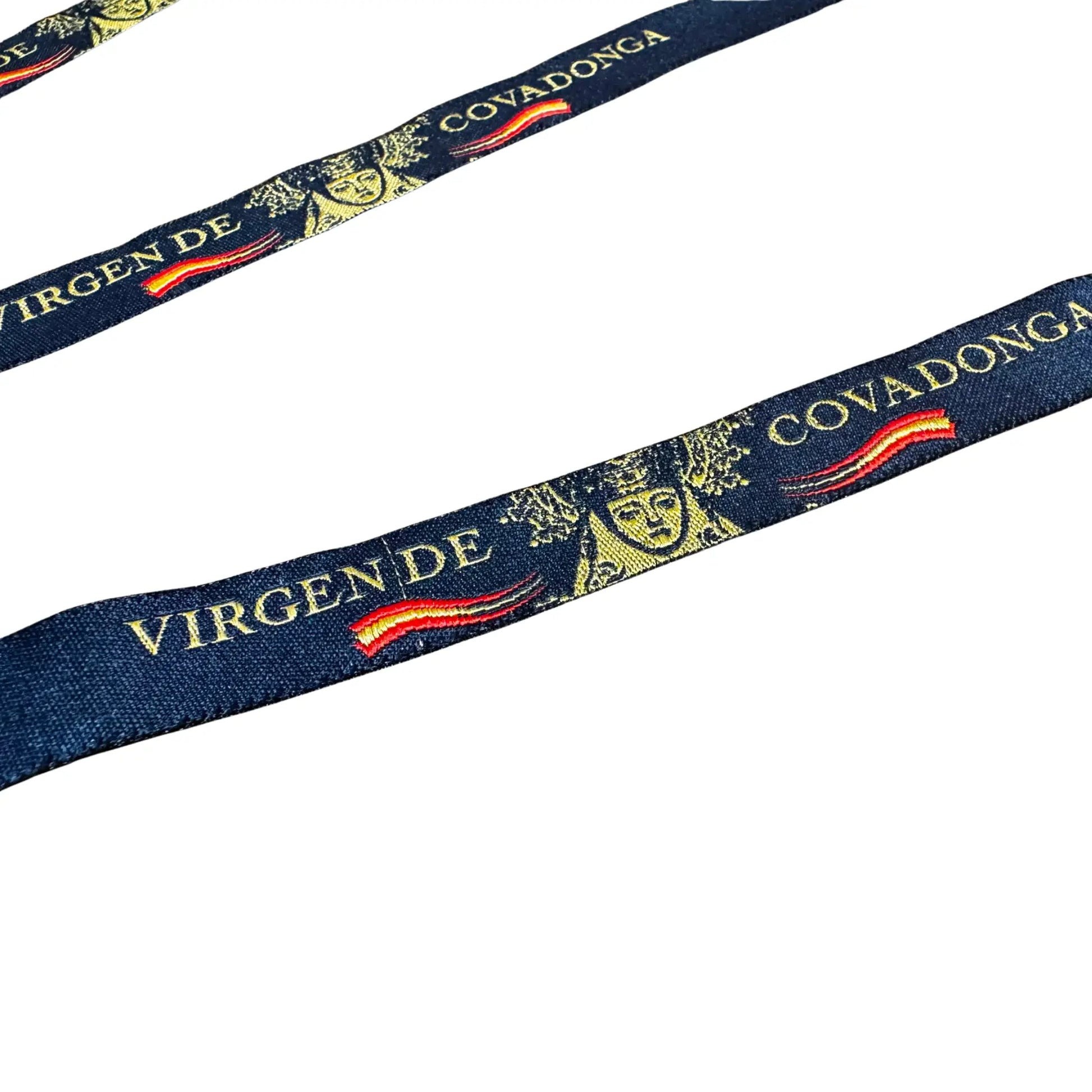 Comprar Pulsera de tela Virgen de Covadonga azul marino La Flamenca de Borgoña Bandera España