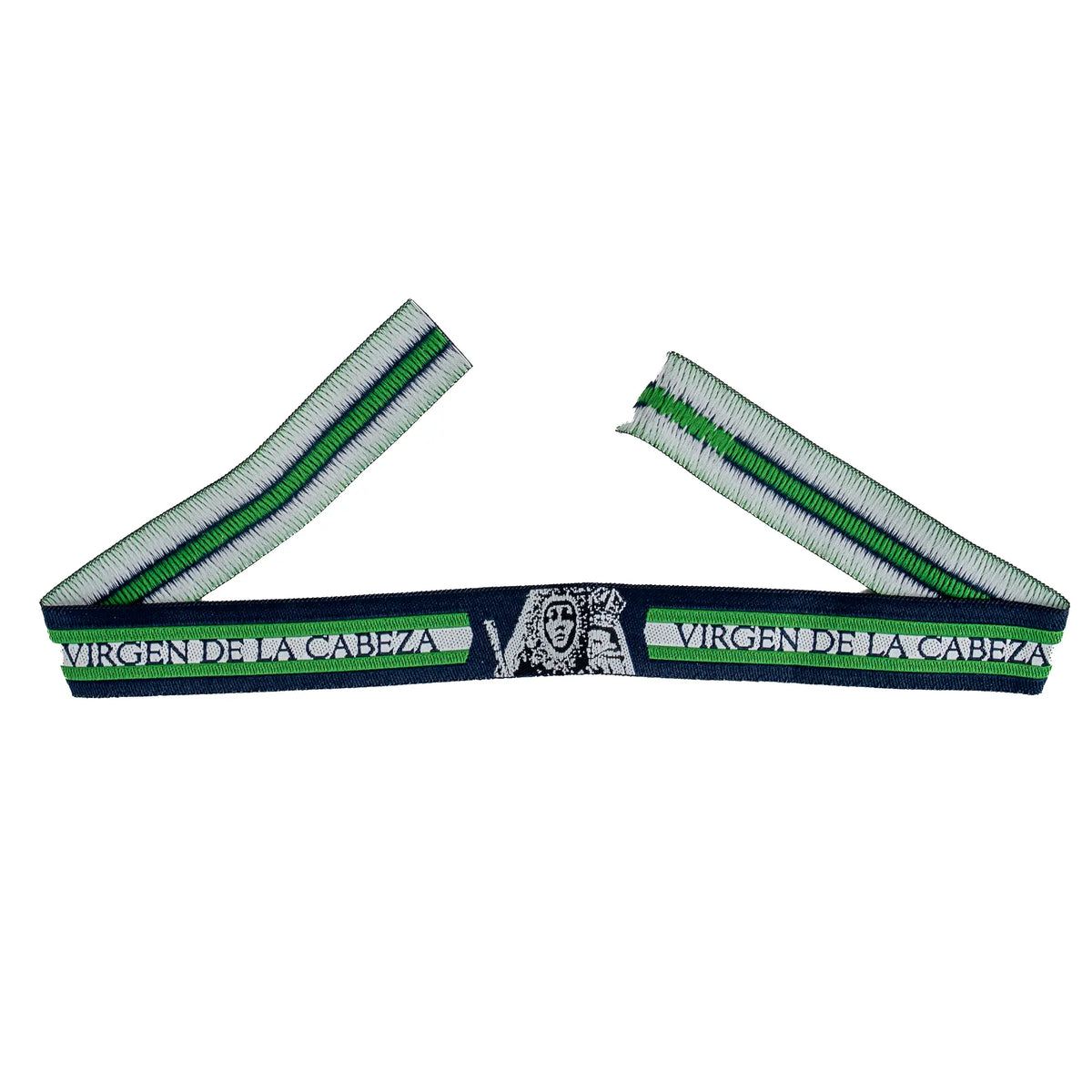 Comprar Pulsera de tela Virgen de la Cabeza con bandera de Andalucía La Flamenca de Borgoña Bandera España