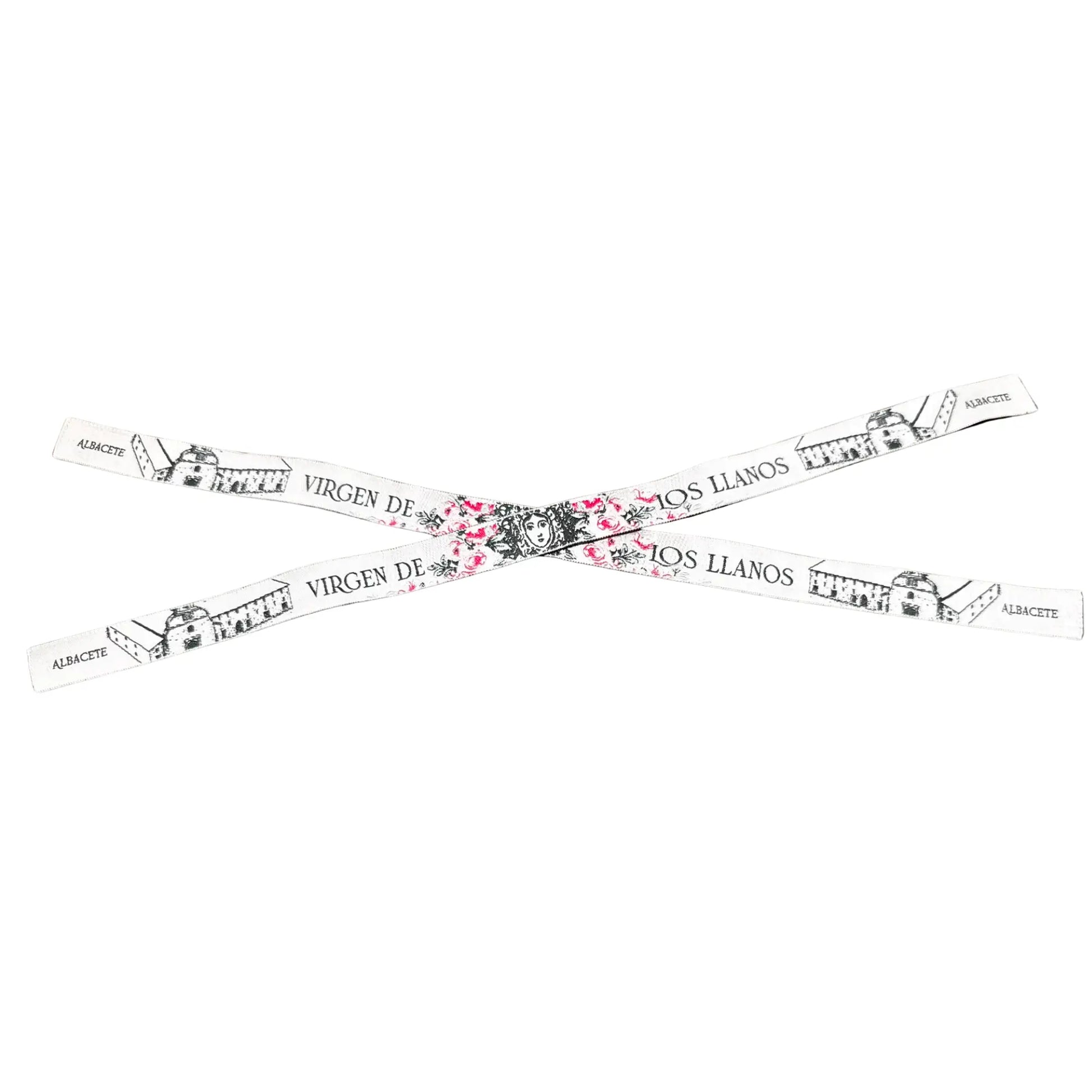 Comprar Pulsera de tela Virgen de los Llanos de Albacete La Flamenca de Borgoña Bandera España