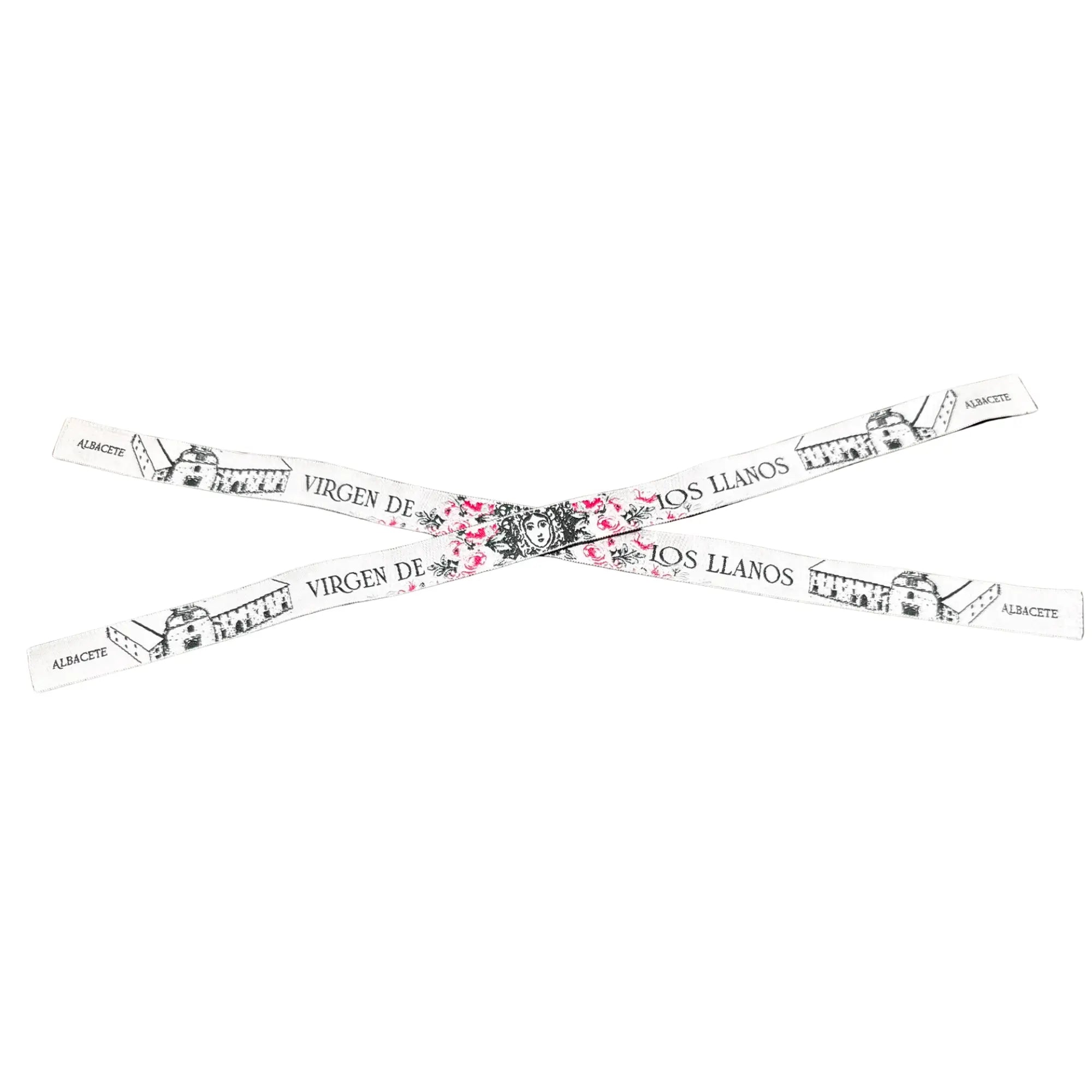 Comprar Pulsera de tela Virgen de los Llanos de Albacete La Flamenca de Borgoña Bandera España