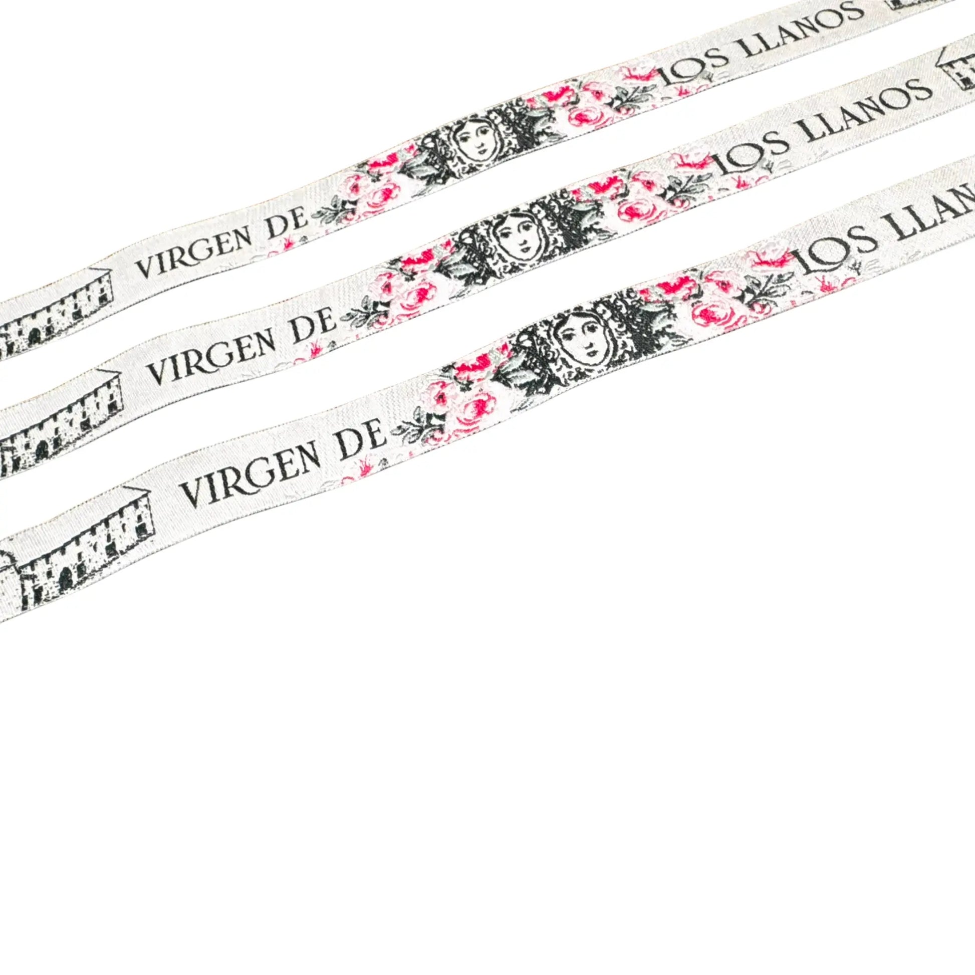 Comprar Pulsera de tela Virgen de los Llanos de Albacete La Flamenca de Borgoña Bandera España